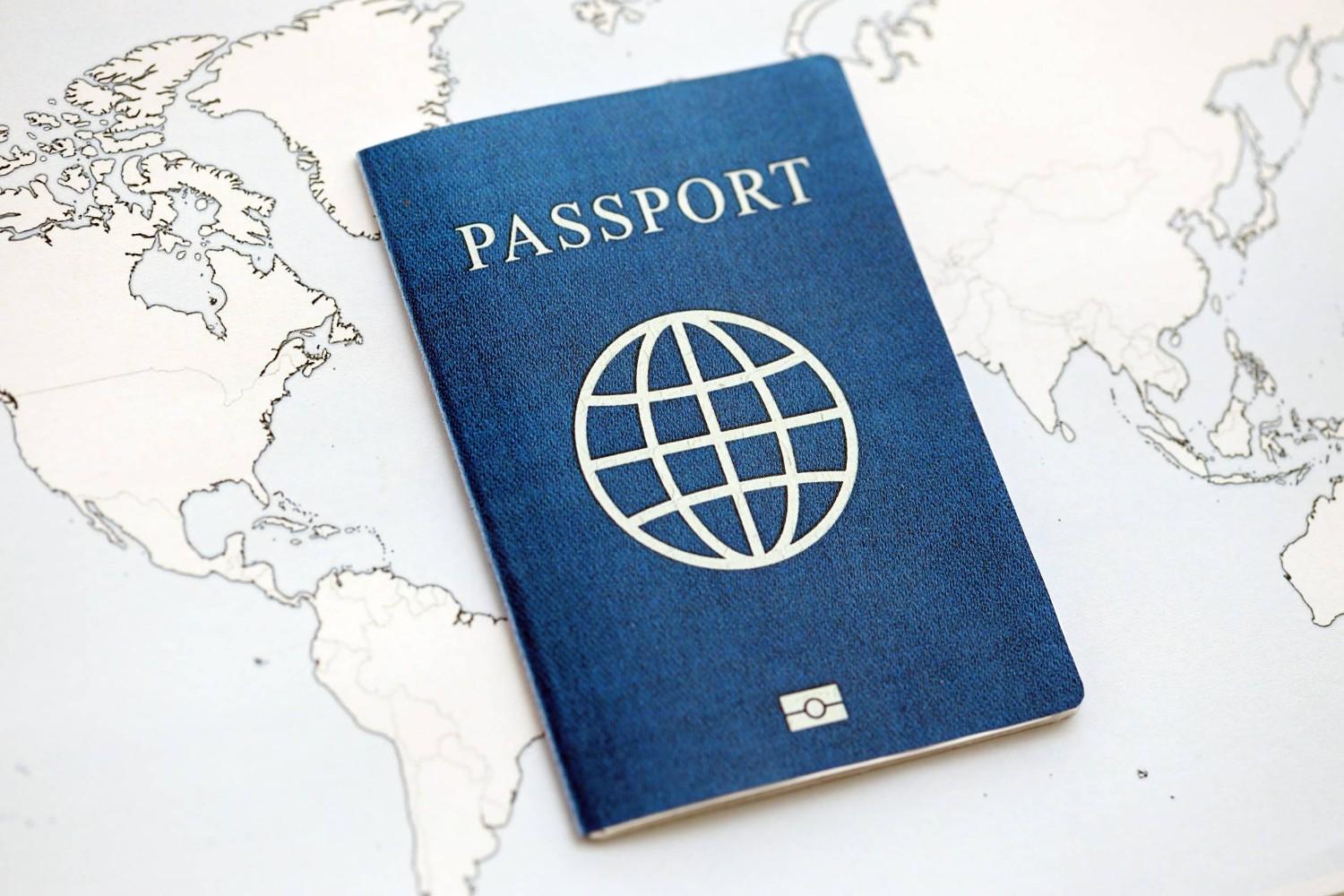 Generic Passport On World Map